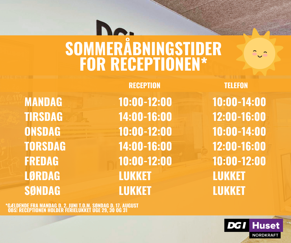 SOMMERåbningstider til receptionen (2)